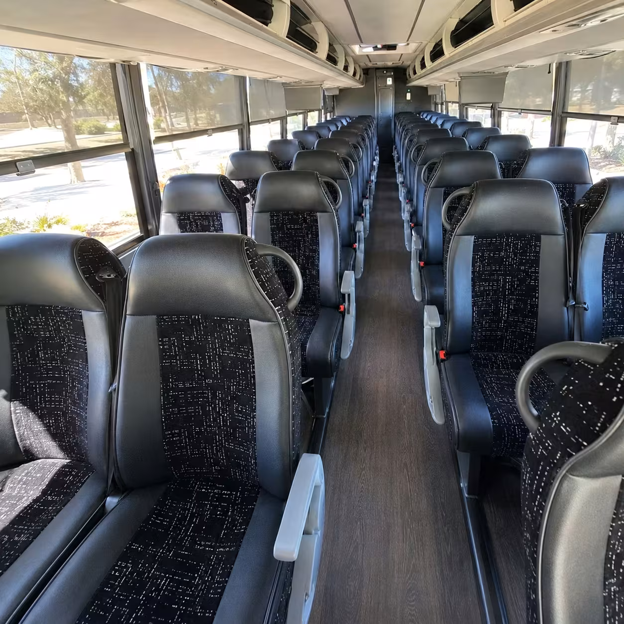pittsburgh charter bus interior