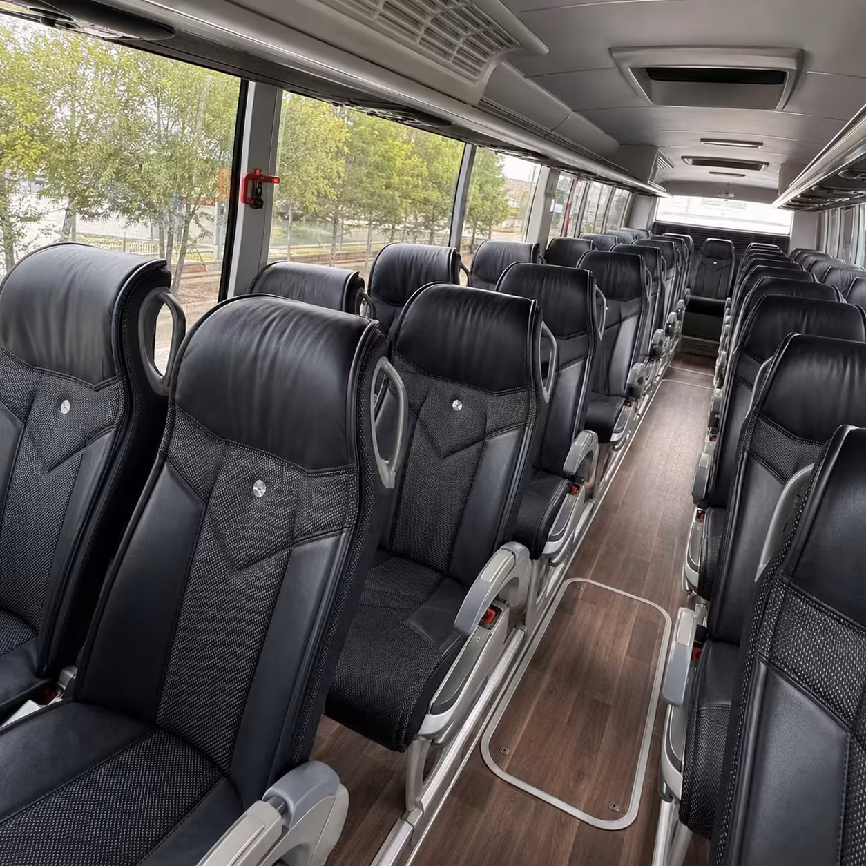 pittsburgh charter bus rental inside