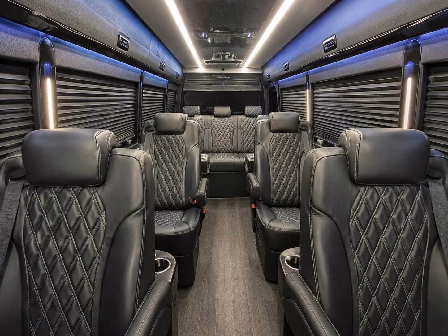 sprinter van with driver inside