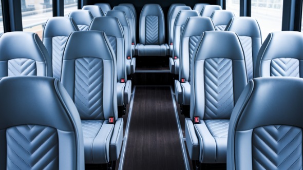 pittsburgh 28 passenger minibus inside