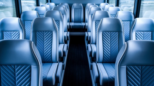 pittsburgh 35 passenger minibus inside
