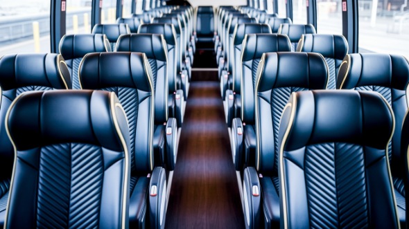 pittsburgh 56 passenger charter bus inside