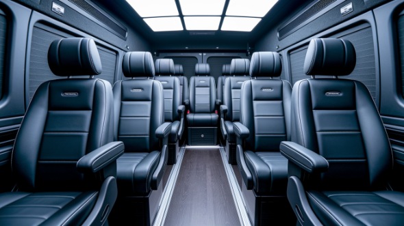 pittsburgh sprinter van with driver interior