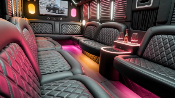 sprinter limo rental interior pittsburgh